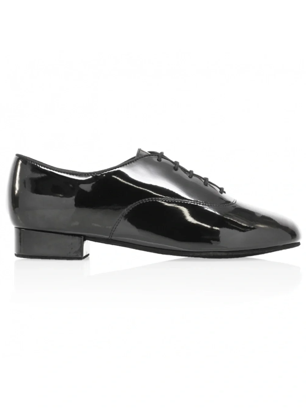Very Fine Men’s Ballroom Dance Black Patent Leather Oxfords 10.5 US